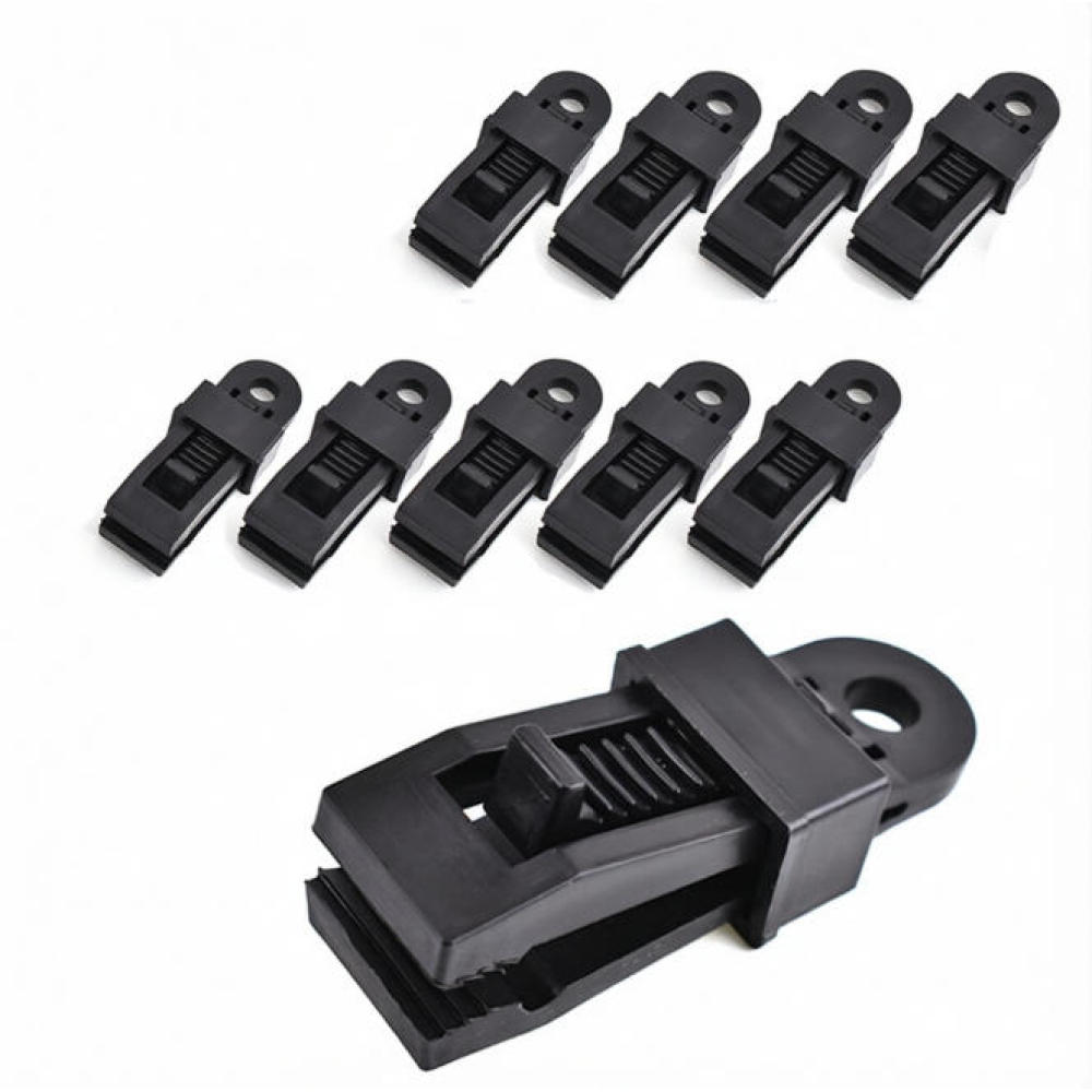 Nylon-planenklemmen 8,3 X 3 X 3 Cm, 10er-packung, Für Campingzelte Und Markisen Im Freien – Starker Halt Und Minimale Beschädigung Des Materials.