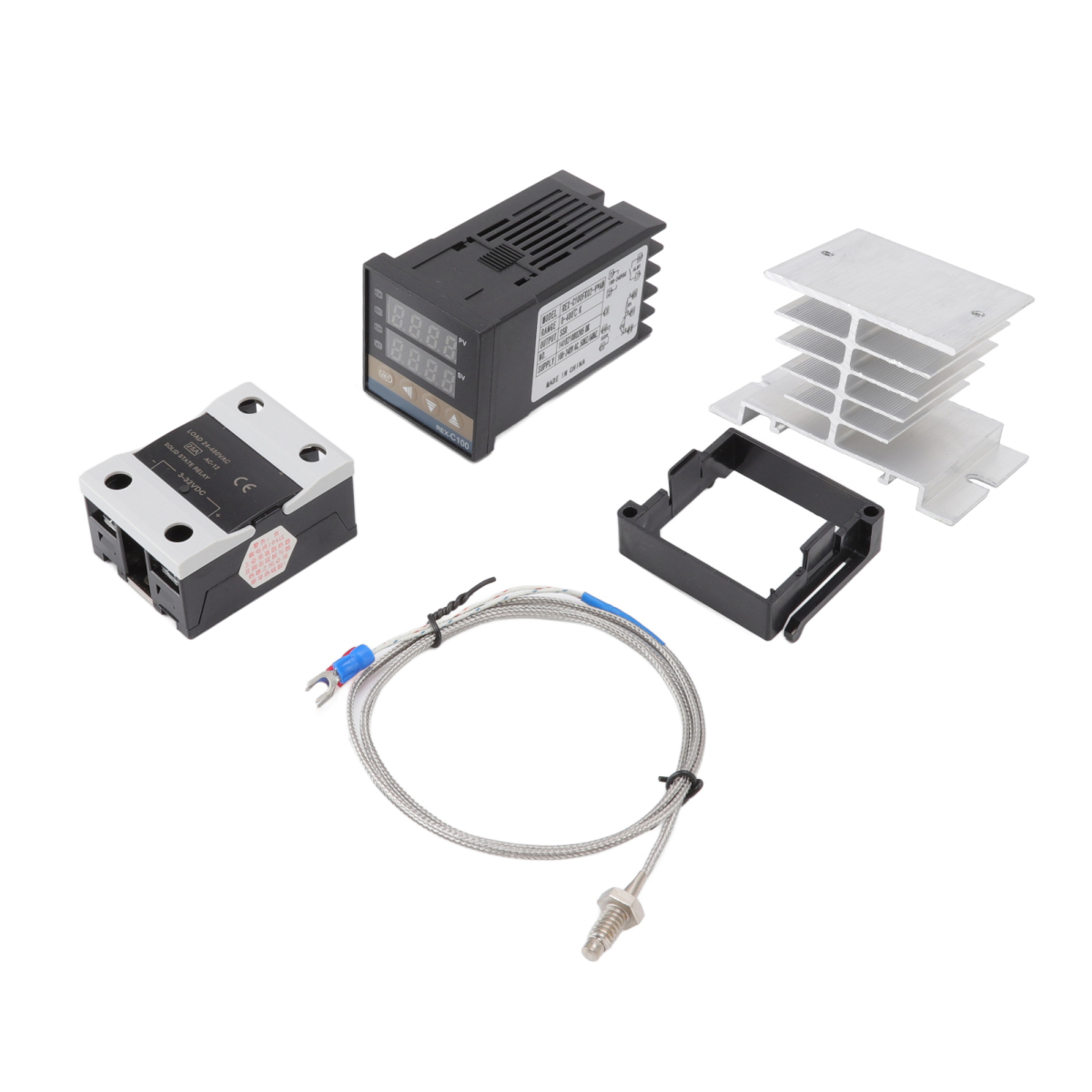 Numerischer Präzisions-landwirtschaftsthermostat, Pid-temperaturregler Mit Thermoelement K, Metallischer Thermistor Und Solides Relais 100-240 V 25 A