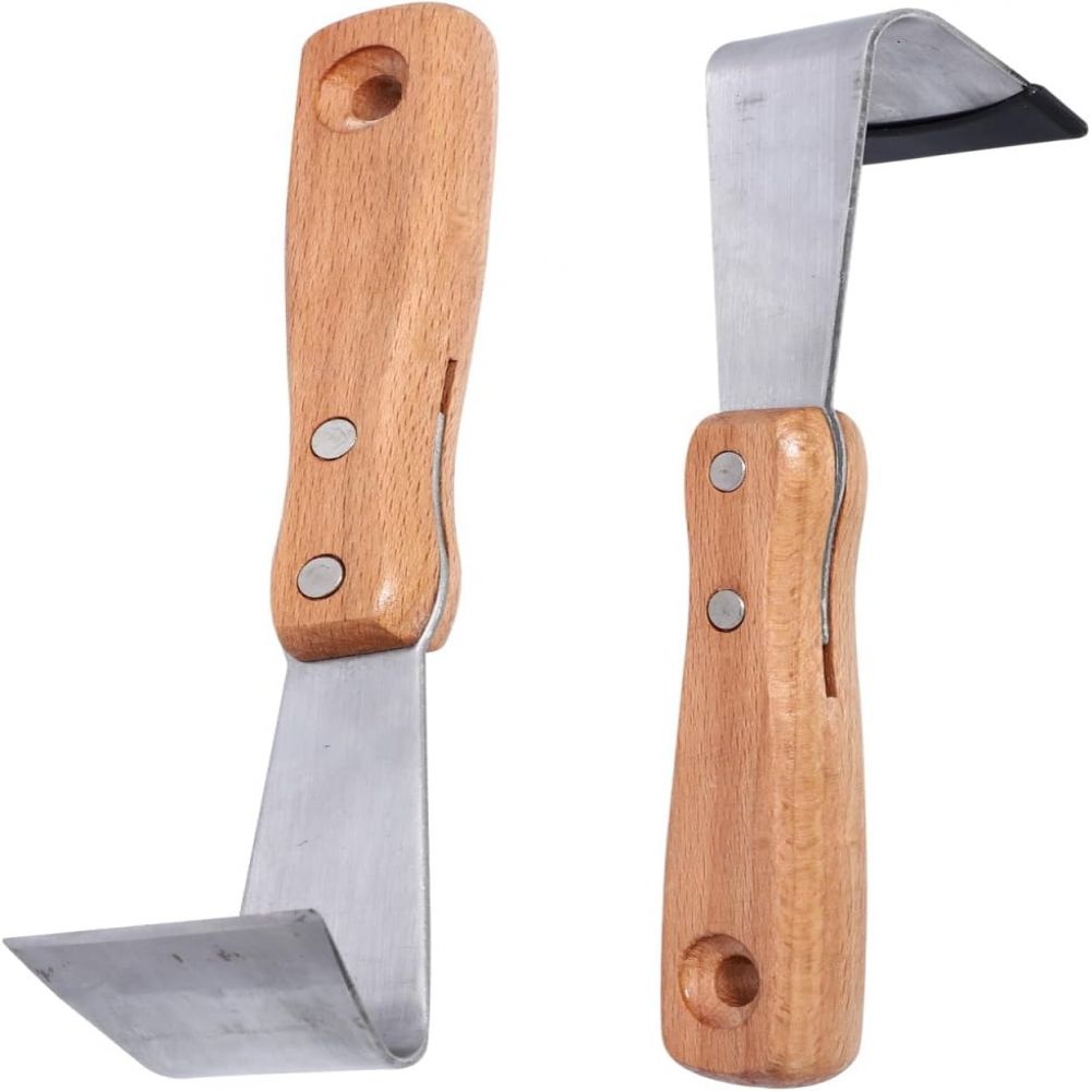 2 Stück – Gartenwerkzeug, Mehrzweck-rindenschabermesser – Sonderangebot, Schaber Mit Holzgriff