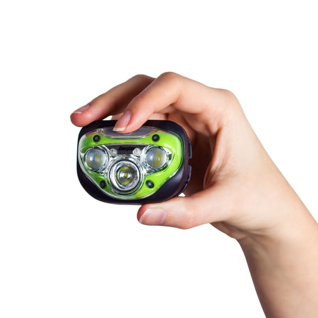 Energizer - Kopflampe Advanced 7 led inklusive 3 Micro aaa, Sichtweite 25 m Taschenlampen
