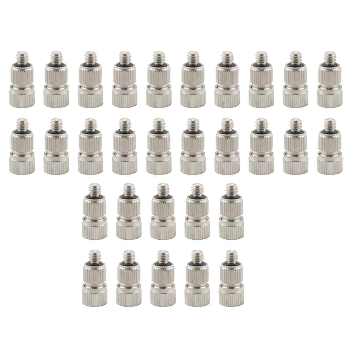 Packung Mit 30 Hochdruck-sprühdüsen Für Außenkühlsysteme, Unc 10/24 Edelstahl Mit Düse