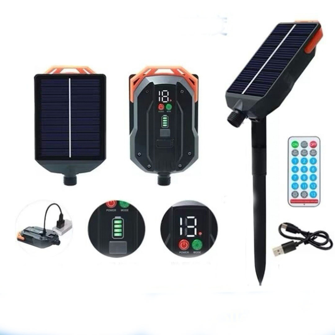 1200-mah-solarpanel Für Lichterketten – 13 Beleuchtungsmodi – Wasserdicht – Einstellbare Helligkeit – 24 V – Solar-lichterkette