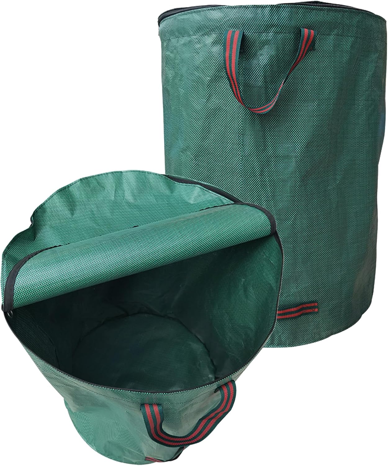 Gartenabfallsäcke – 120-liter-gartenabfallsäcke, Freistehend, 2er-pack – Reißfestes Pp-material Mit Deckel –