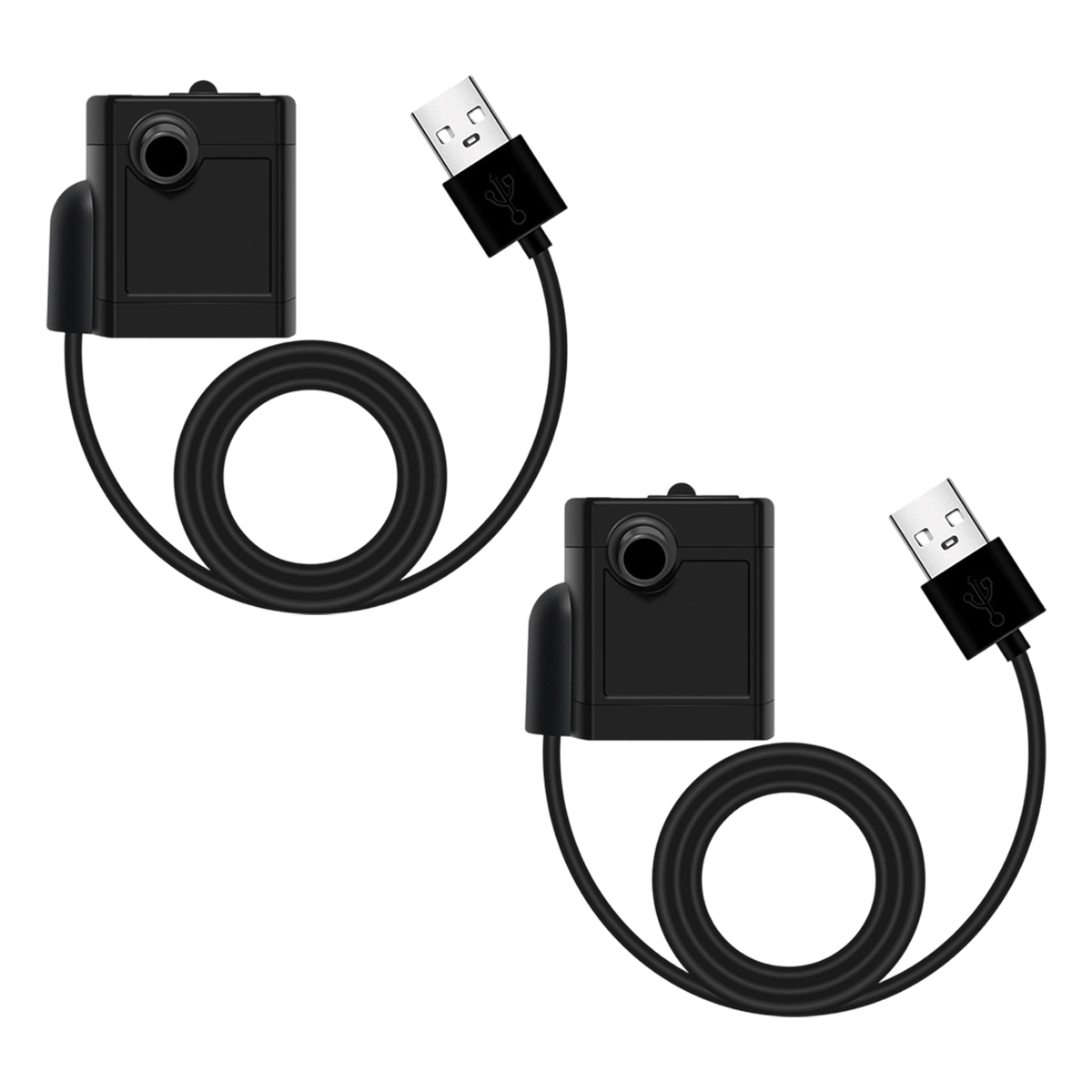 Set Aus 2 Mini-usb-wasserpumpen (250 U/min, 3 W), Ultraleise, Hohe Förderleistung, Für Springbrunnen, Mit 1,5 M Netzkabel, Ideal Für Aquarium, Schwimmbad, Garten Und Springbrunnen.