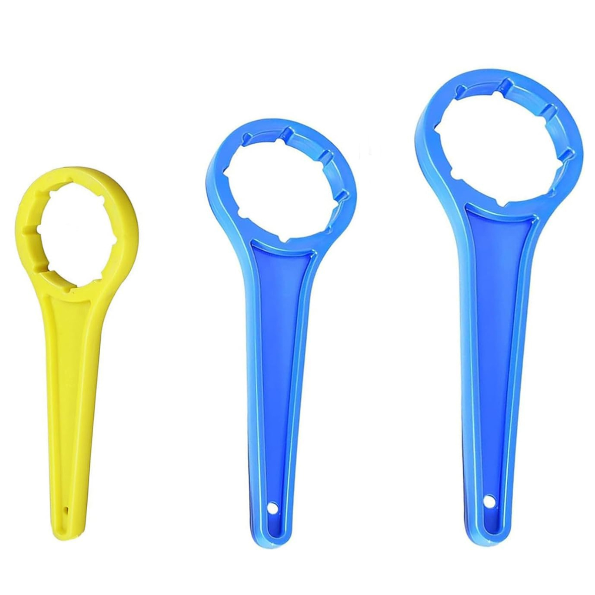 Teile – Polygonschlüssel – Trommelschlüssel – Trommelöffnung Din 41 51 61 – Für Industrie Und Haushalt – Blau Und Gelb – Universalgröße