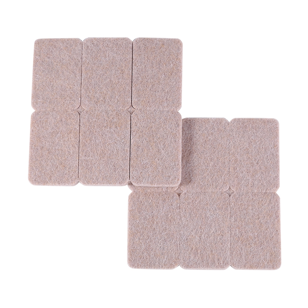 Selbstklebende Filzgleiter Zum Schutz Von Böden, Möbeln, Tischen Und Stühlen, Beige.