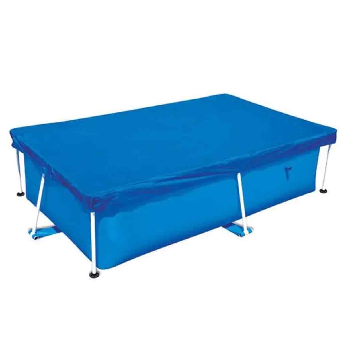 Schutzhülle Für Den Pool – Tragbar Und Uv-beständig – 220 X 150 Cm – Blau – Rechteckig