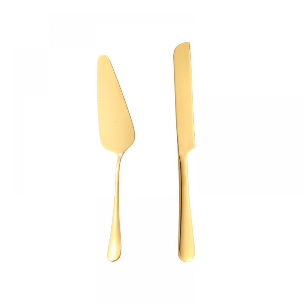 Tortenmesser- Und Tortenheber-set — Gold [2-teiliges Set] - Tortenmesser- Und Tortenheber-set — Gold [2-teiliges Set]
