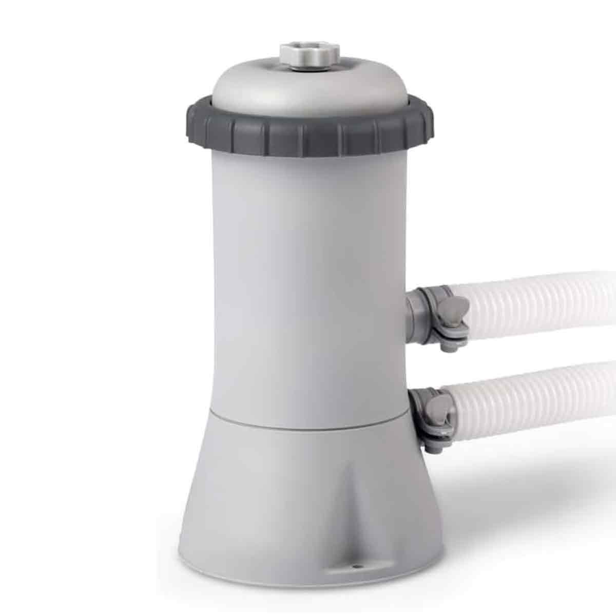 Krystal Transparente Kartuschenfilterpumpe – Pool-kartuschenfiltersystem – Grau – 900 L/h