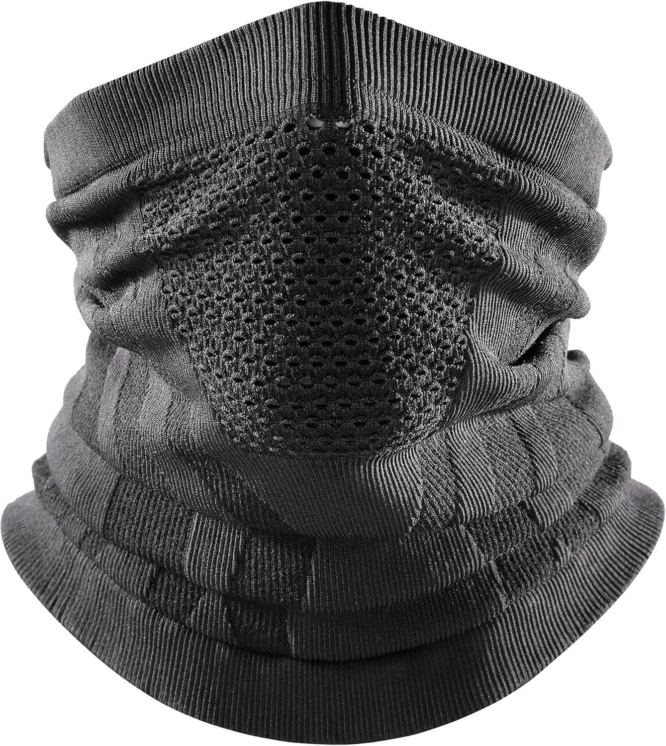 Winterwarme Und Winddichte Gesichtsmaske, Fahrradmaske, Halswärmer, Kälteschutz Beim Skifahren, Outdoor-sport, Ohrenschutz Beim Wandern, Halswärmer – Schwarz Und Grau