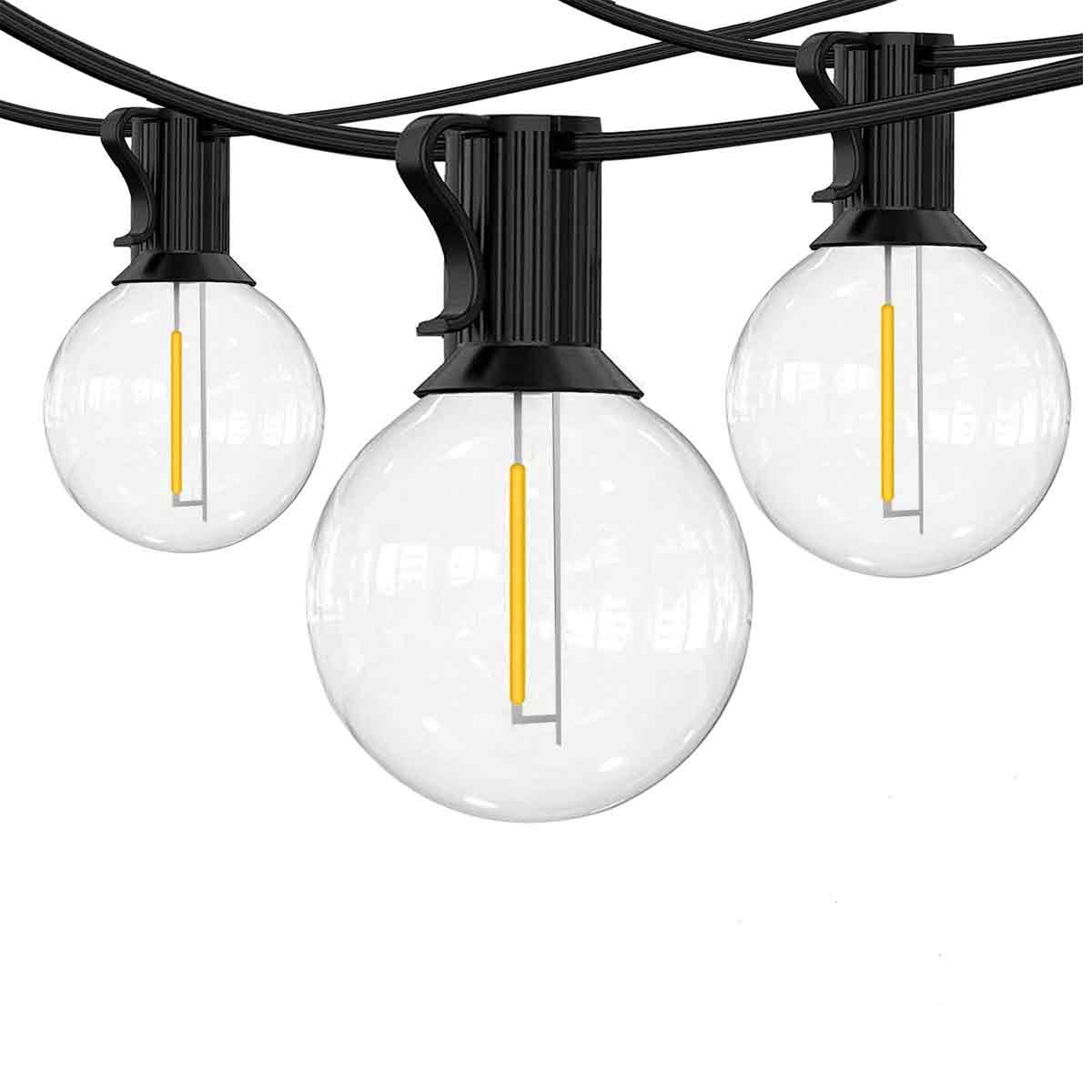 30 M Led-lichterkette Für Den Außenbereich – 50 Bruchsichere Leds – Ip44 Wasserdicht – 2700 K Warmweißes Licht – Einfache Installation