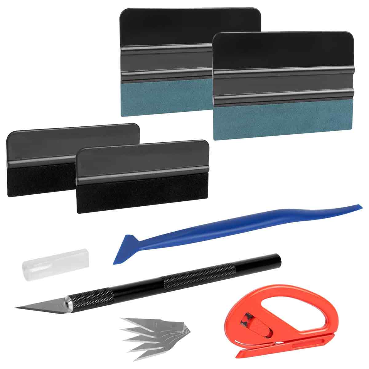 Teile Des Autofolien-montagesets, Filzrakel, Präzisionsmesser, Werkzeuge Zum Tönen Von Fenstern, Möbelaufkleber-anbringung