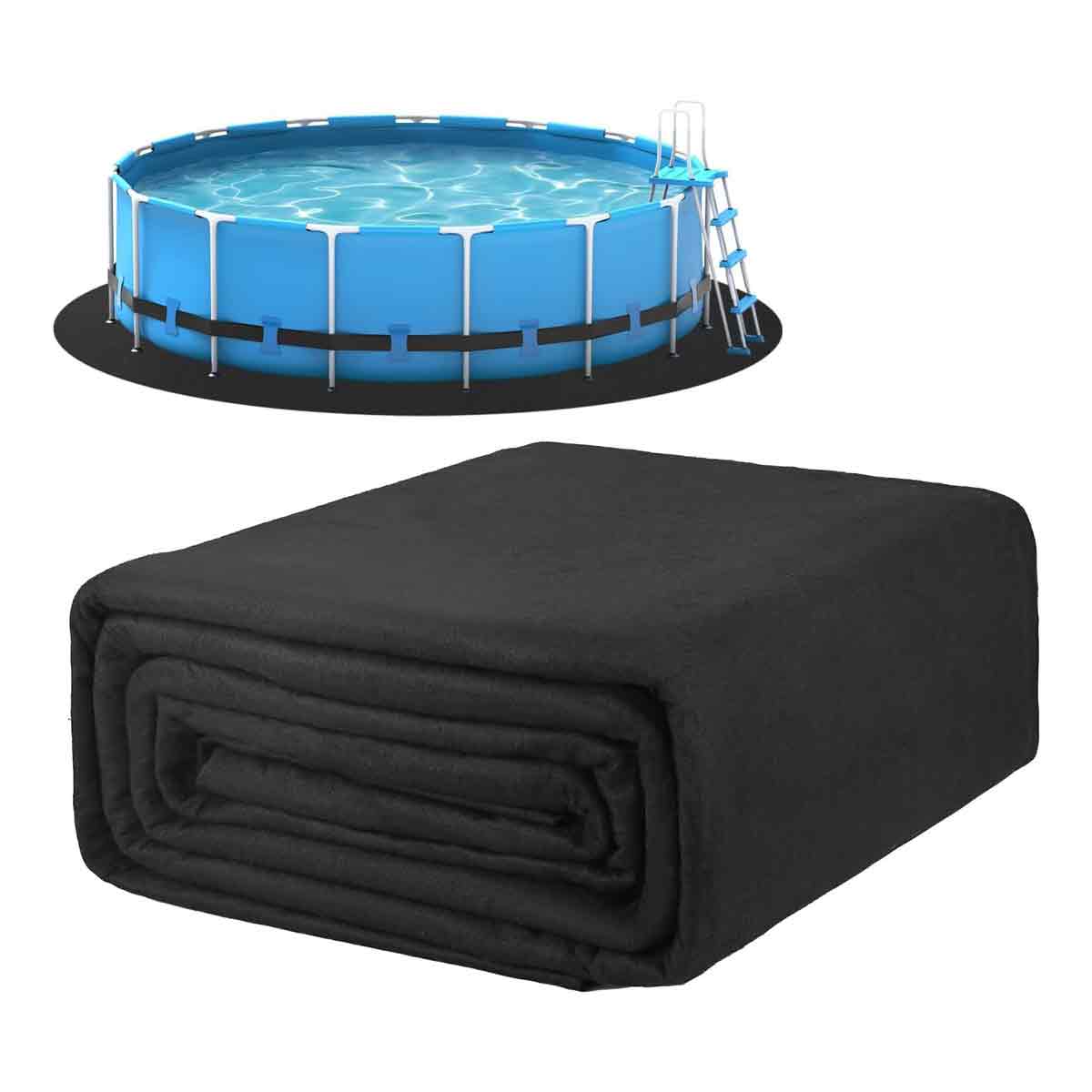 Poolbodenmatte, Dicke Runde Poolfolie, Matte Für Aufstellpools, Runde Bodenabdeckung Für Aufstellpools