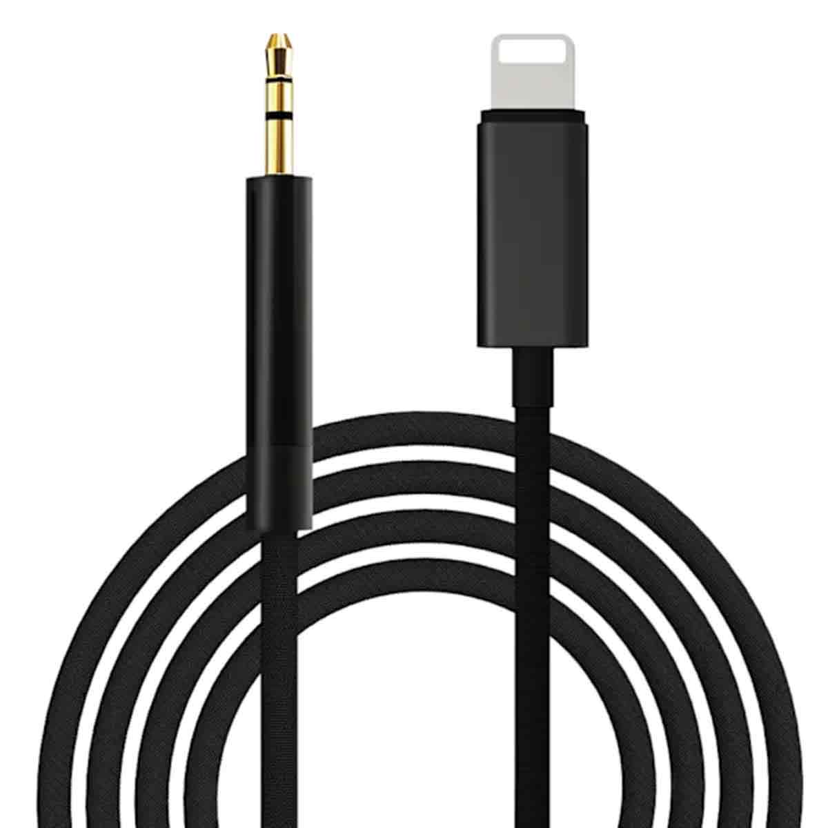 M Lightning-auf-3,5-mm-aux-kabel/adapter, Schwarz, 1er-pack - M Lightning-auf-3,5-mm-aux-kabel/adapter, Schwarz, 1er-pack
