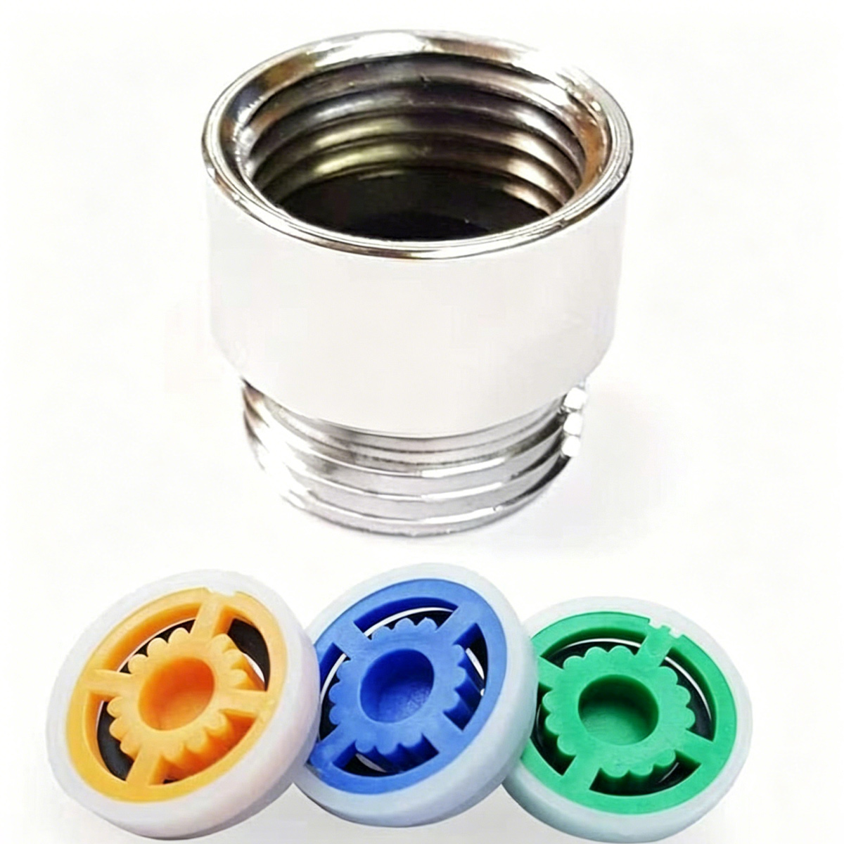 Durchflussbegrenzer Für Duschschlauch, 10 L/min, 1/2" Ff/fm, Verchromtes Messing
