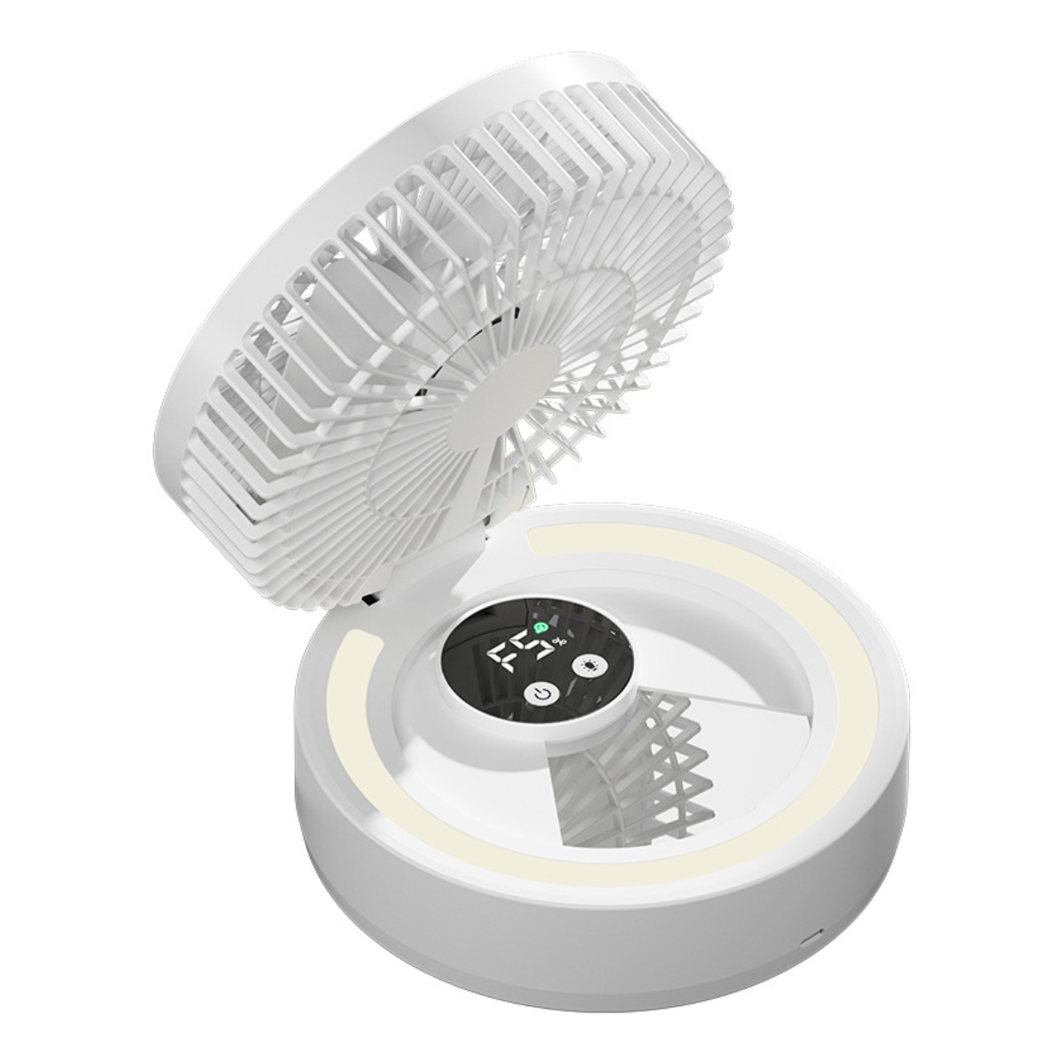 Ventilator Silencieux Ultra Puissant, Ventilator Für Den Tisch, Tragbar, Ventilator Für Büro, Wiederaufladbar Über Usb, 1000 Mah
