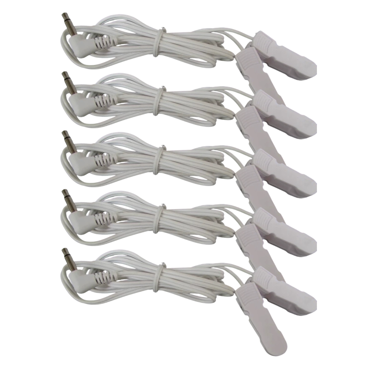 Packung Mit 5 3,5-mm-ohrelektroden Mit Kabel Für Physiotherapie-tens-geräte