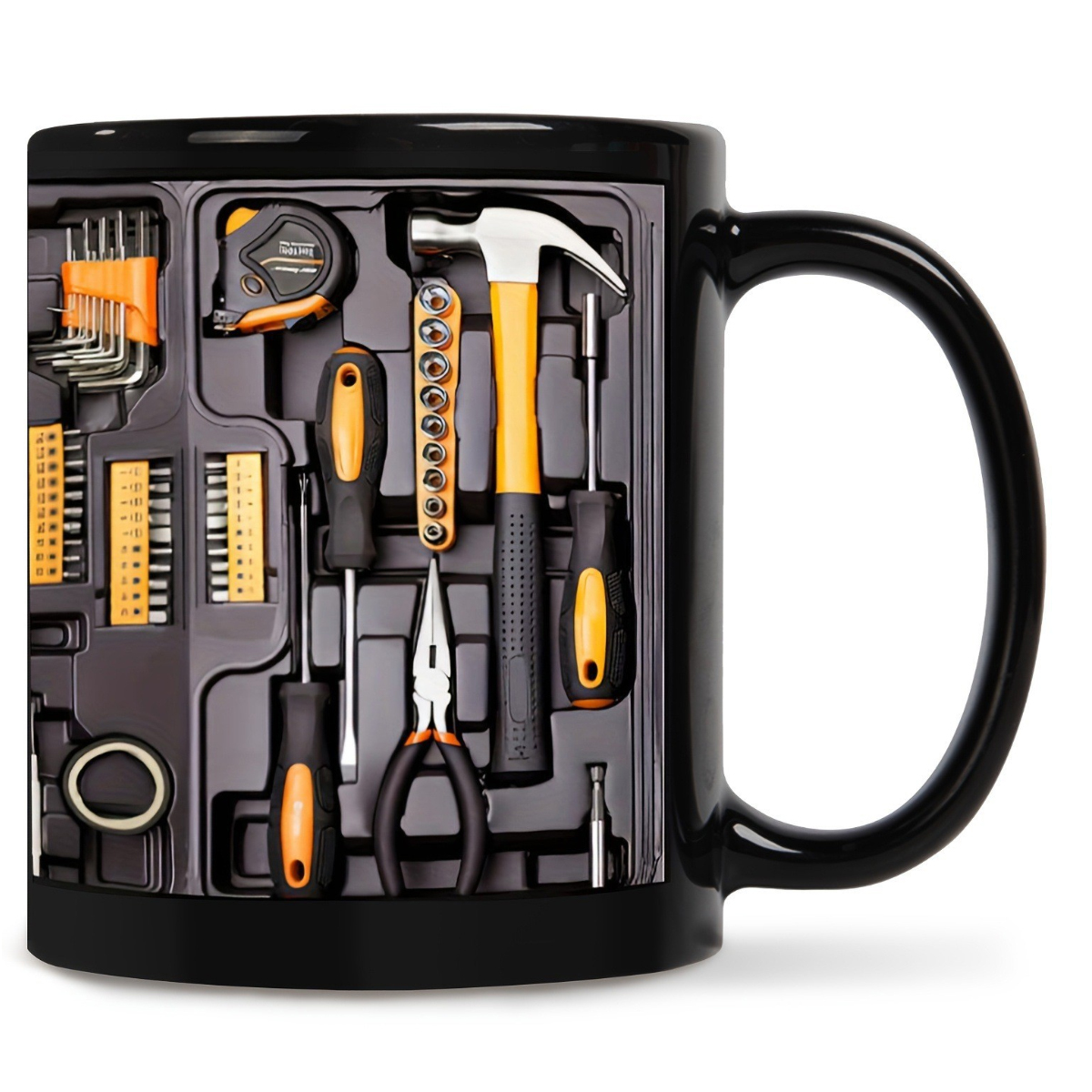 Kaffeetasse „werkzeugkasten-motiv“ (2026), Keramik, 325 Ml – Lustige Werkzeugkasten-teetasse Als Geschenk Zum Geburtstag Und Zu Weihnachten, Passend Zu Mechaniker-themen