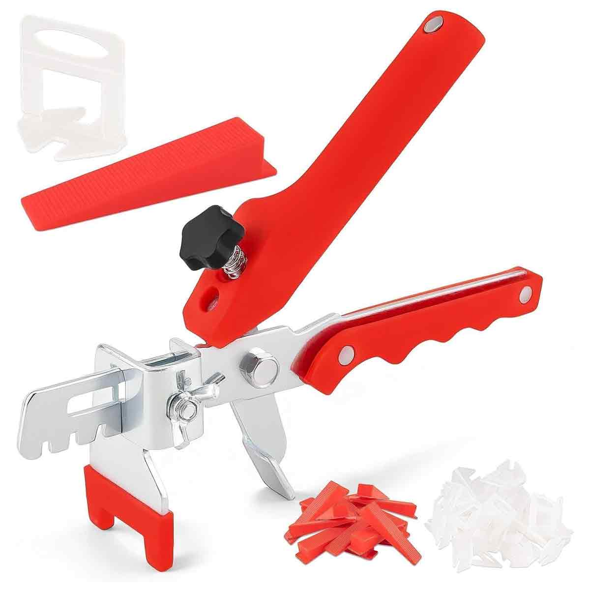 600 Fliesenverlegesystem, 2-mm-fliesenhalter + 500 Clips + 100 Wiederverwendbare Keile, Hilfsmittel Für