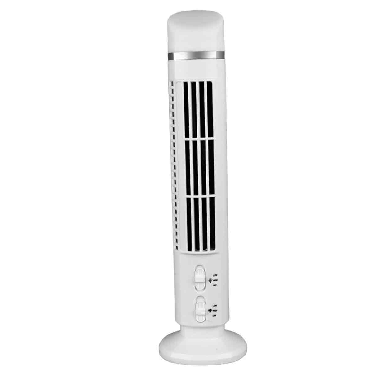 – Leiser, Blattloser Turmventilator – 90°-oszillation – Usb-stromversorgung – Kompakt Und Tragbar – Für Zuhause Und Büro – 34 Db