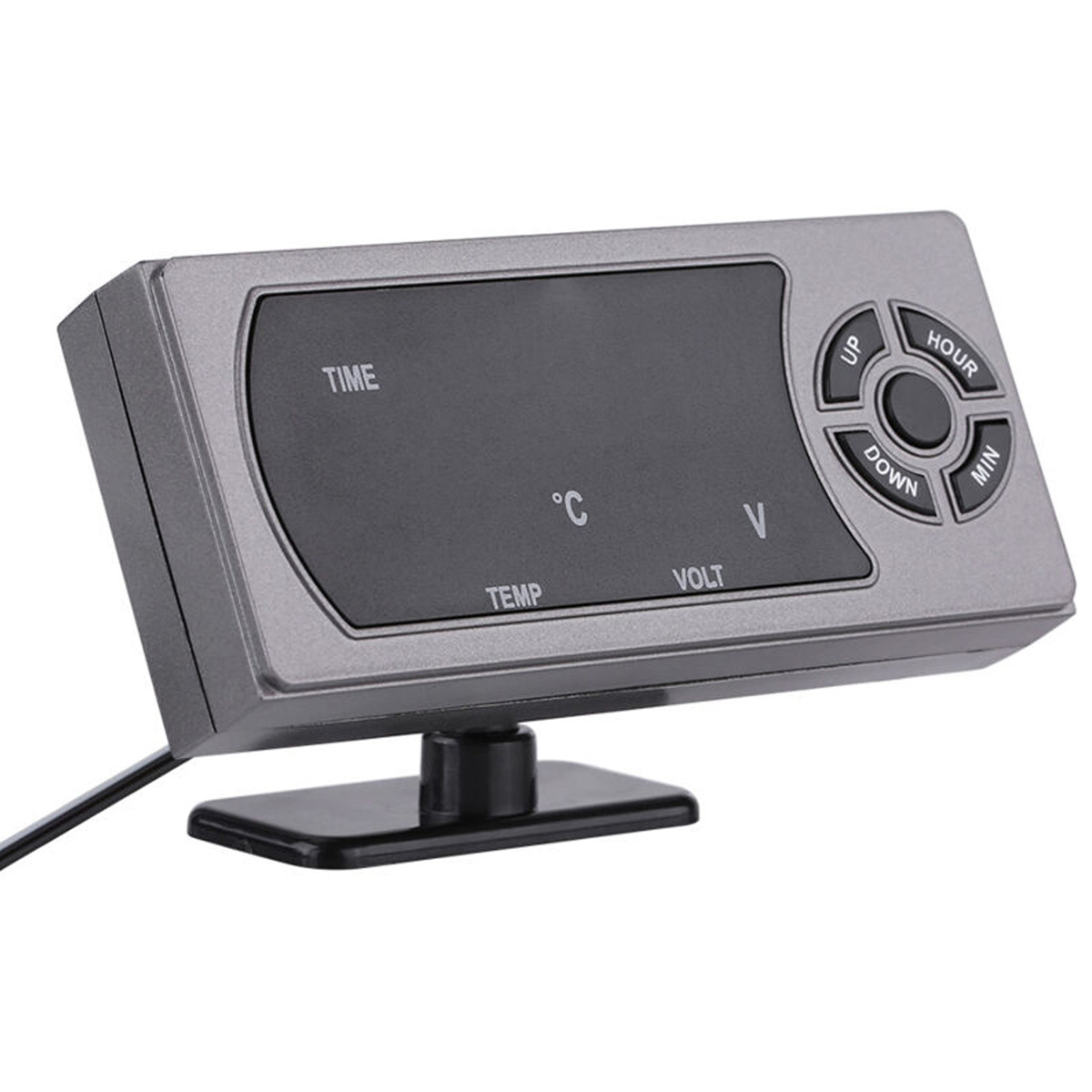 1/24v Kfz-led-digitaluhr Mit Thermometer Und Voltmeter - 1/24v Kfz-led-digitaluhr Mit Thermometer Und Voltmeter