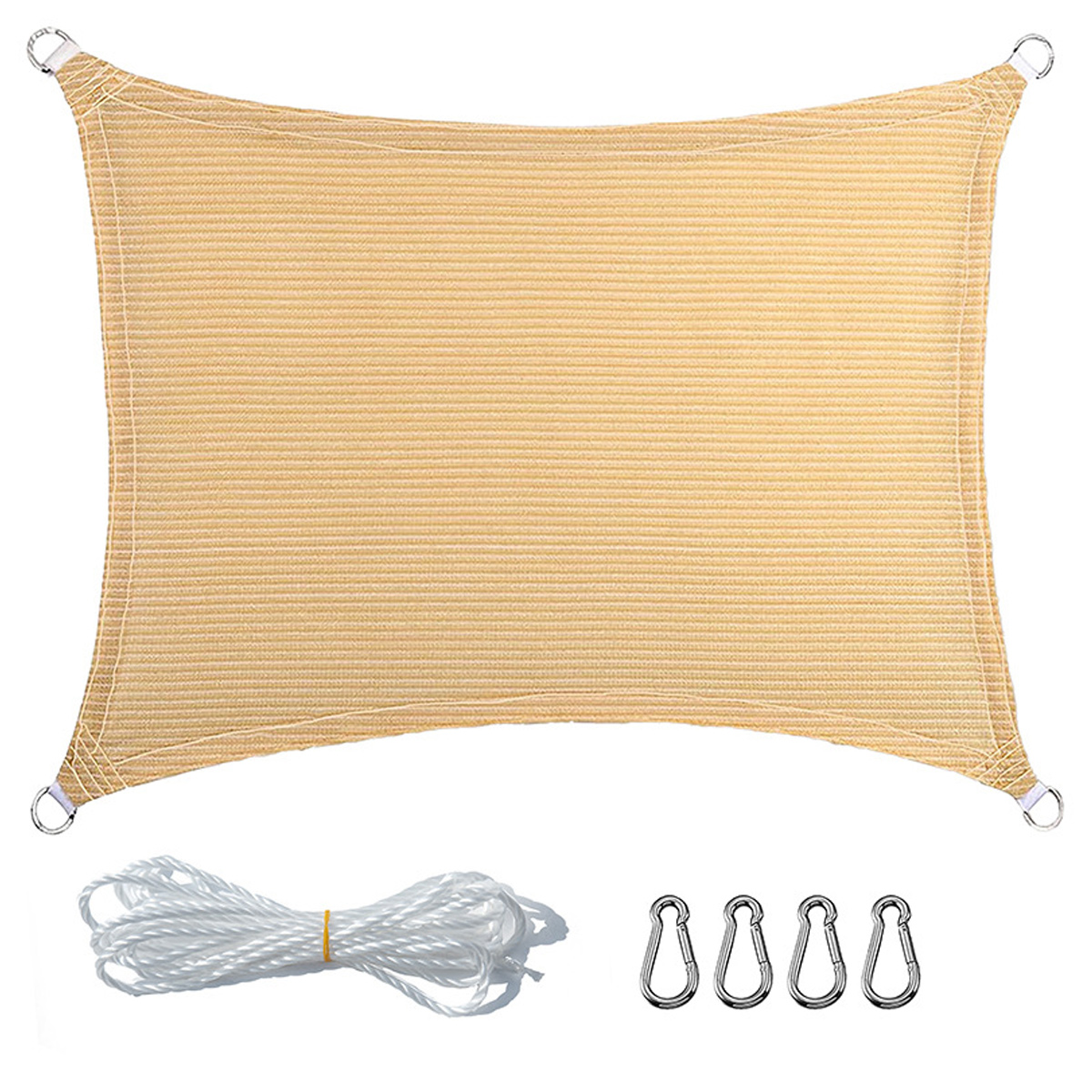 Rechteckiges Sonnensegel Für Garten, 1 X 2 M, 96 % Uv-beständig. Atmungsaktiv, Wasserdurchlässig Und Langlebig Für Garten Und Terrasse.