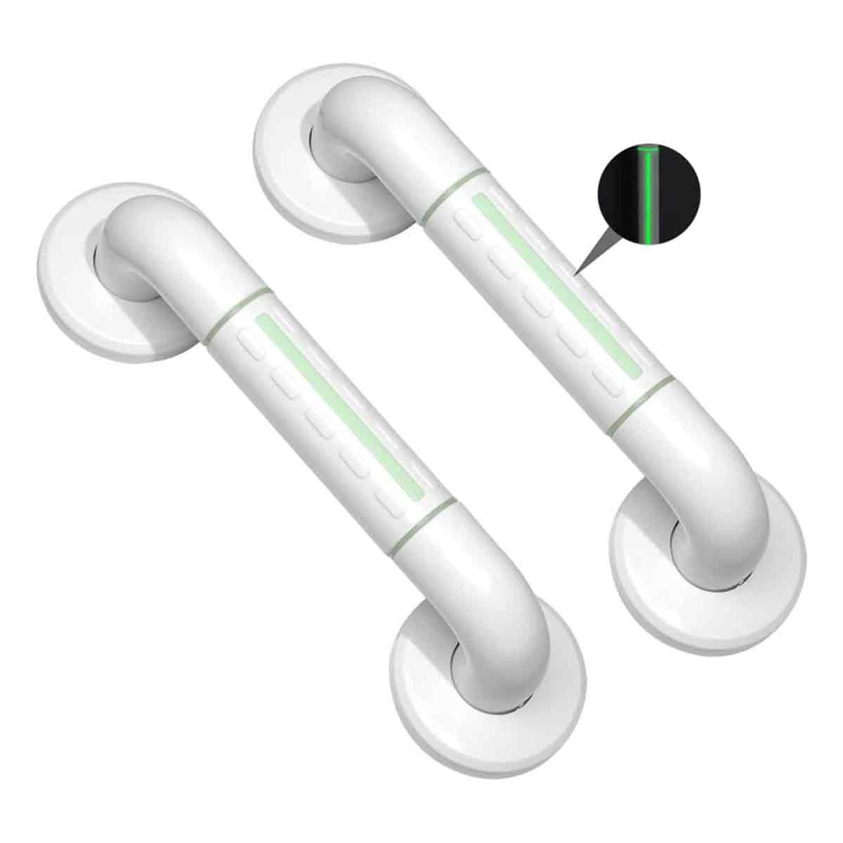 Set Mit 2 Haltegriffen Aus Edelstahl 304 Für Badezimmer Mit Rutschfestem Griff – Fluoreszierender Haltegriff, 30 Cm