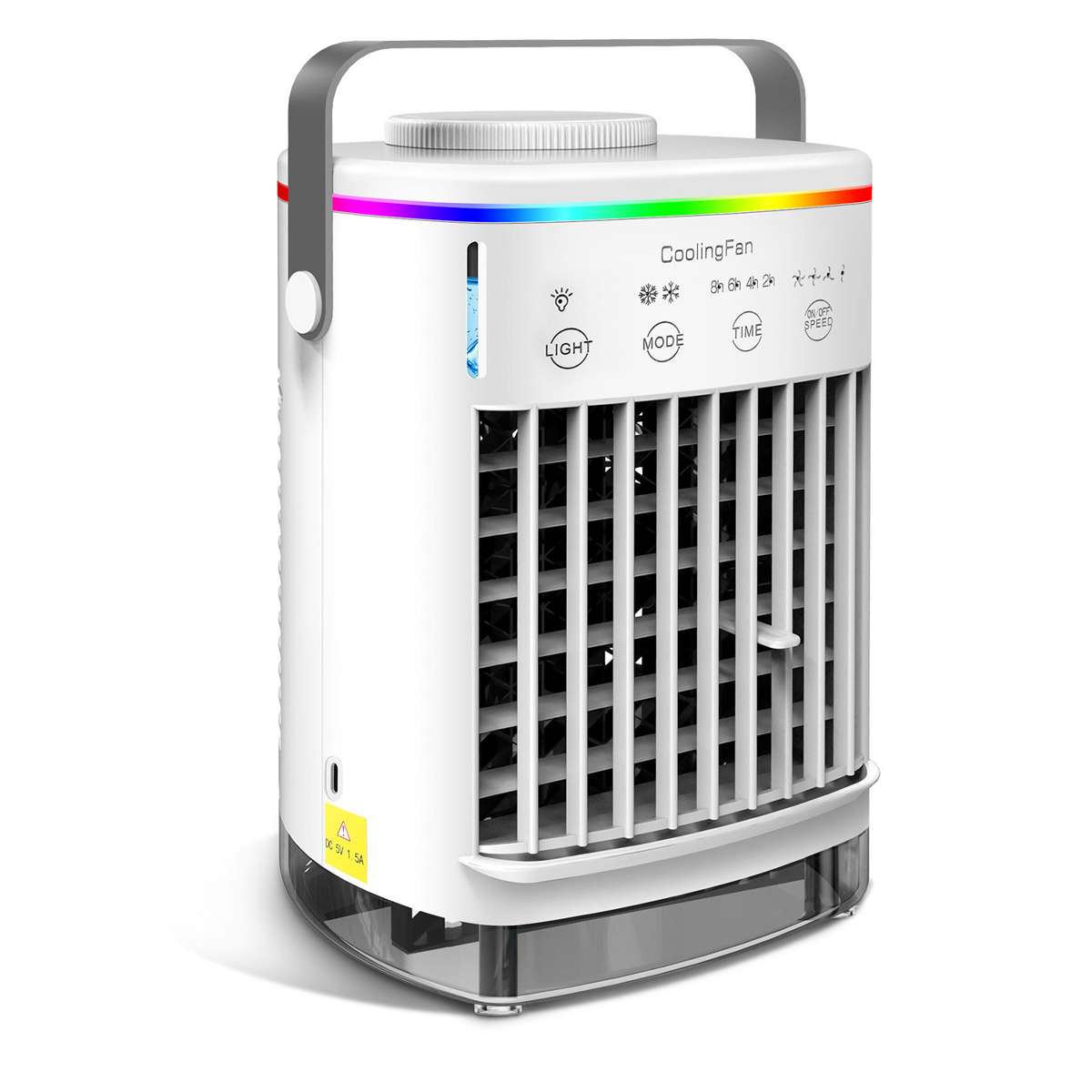 Nannigr Tragbare, Leise Mobile Klimaanlage 700 Ml, 4-in-1-luftkühler, 4 Lüfterstufen, Tragegriff, Für Schlafzimmer, Büro