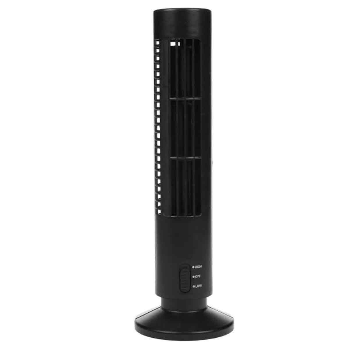 Einnenffer Elektrischer Turmventilator – 10,5 Cm – 33 Cm – 2 Geschwindigkeitsstufen – Tragbar