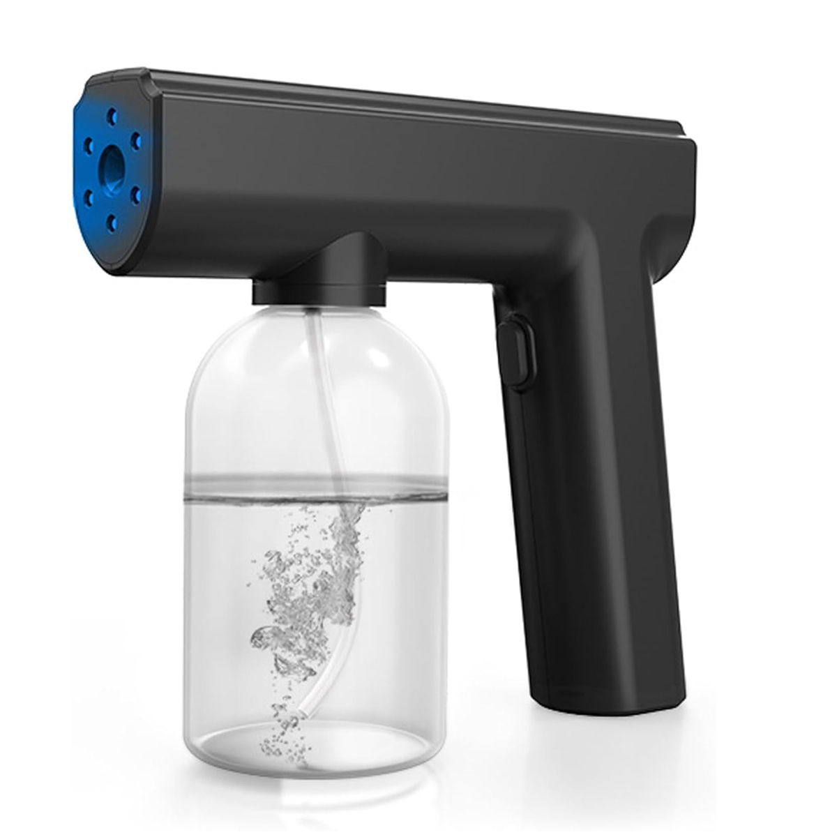 Desinfektionsmittel-nebelgerät Mit Ein-knopf-start, Ultrafeiner Zerstäubung, Tragbarem Sprühgerät, Verbesserter Blauer 6-flammiger Sprühpistole Mit Typ-c-wassertank