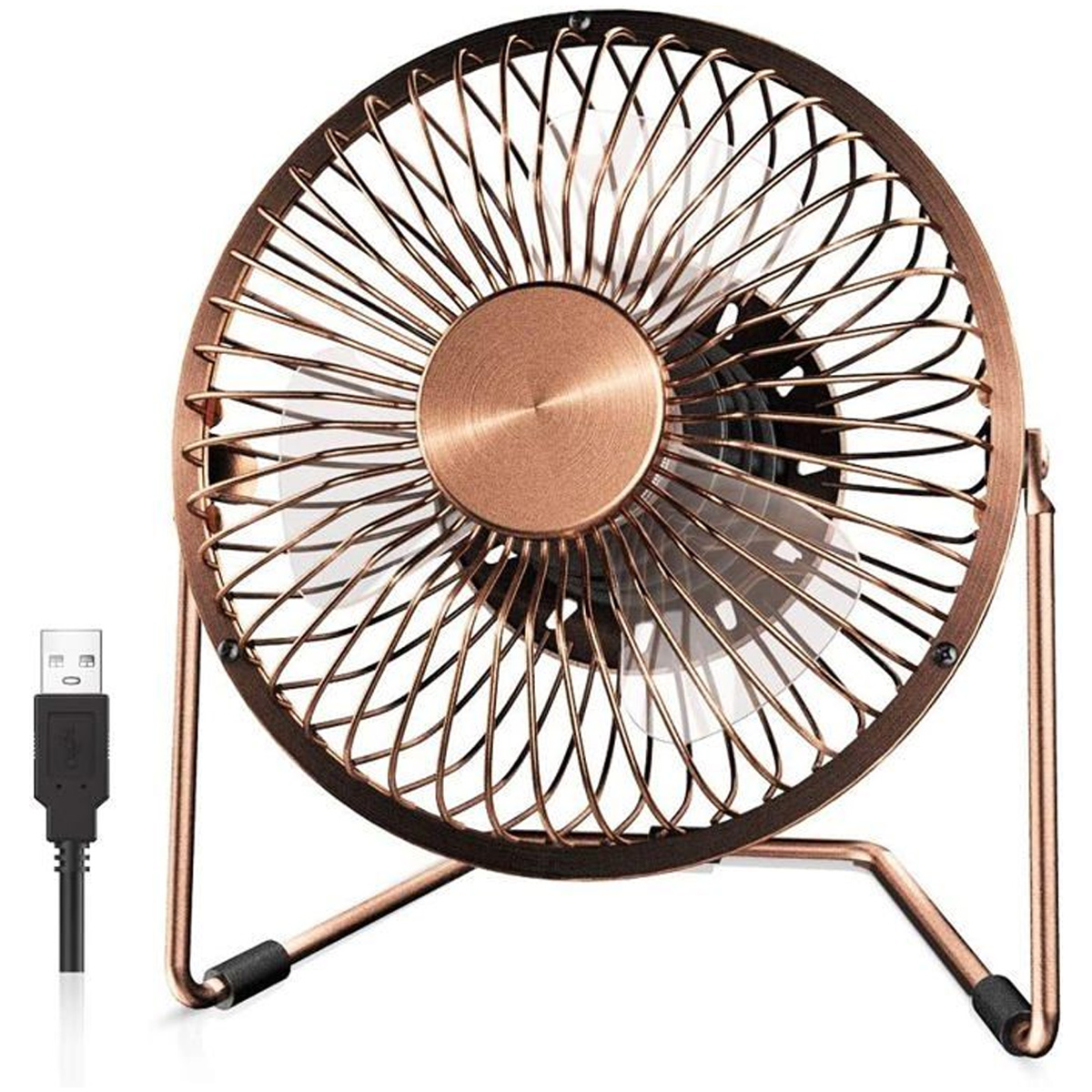 Tragbarer, Usb-betriebener Ventilator Mit Starkem Luftstrom Und 360°-drehung. Persönlicher Tischventilator Fürs Büro.
