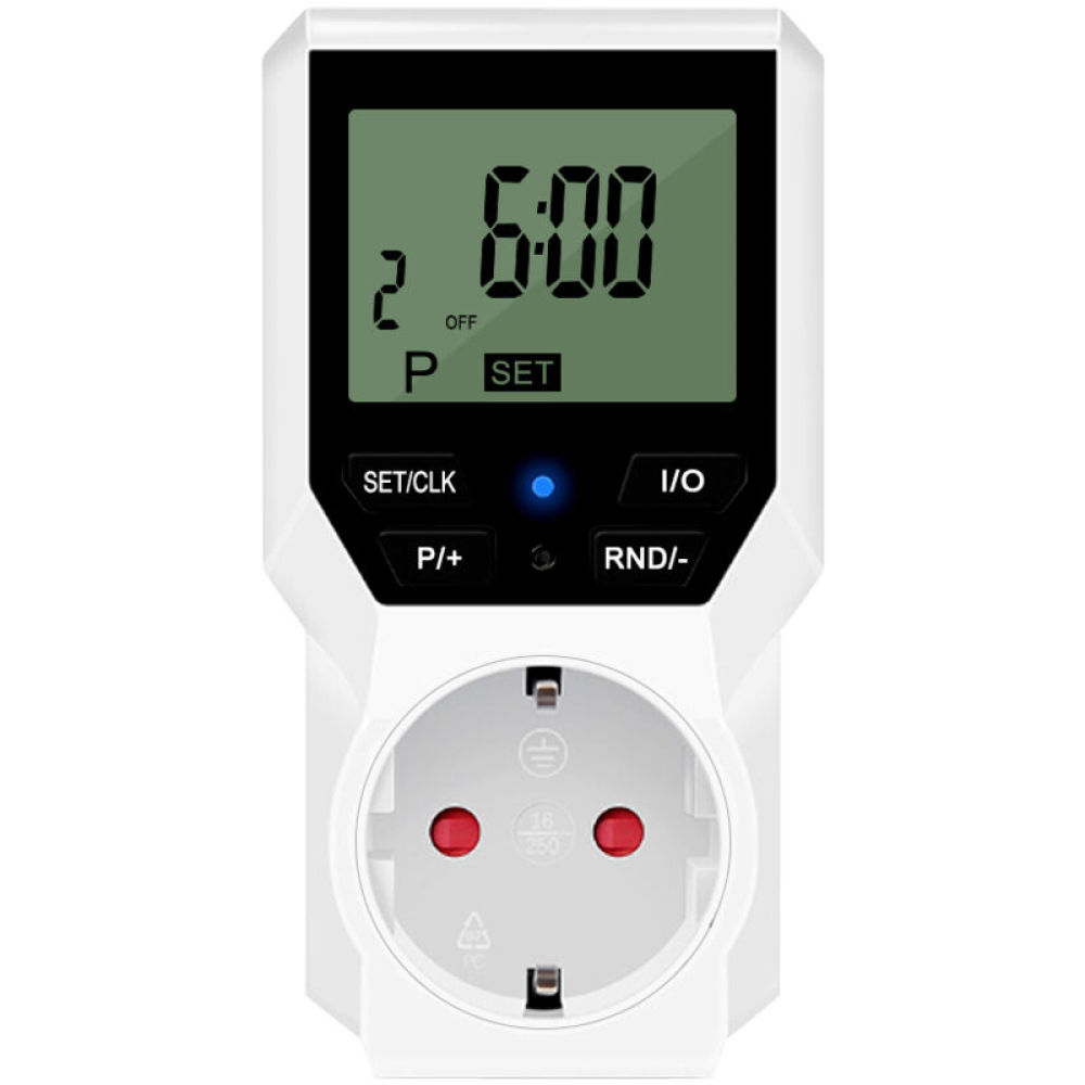 Intelligente Programmierbare Steckdose Für Elektrogeräte, Präzises Steuergerät, Restzeitanzeige, Minutenmodus