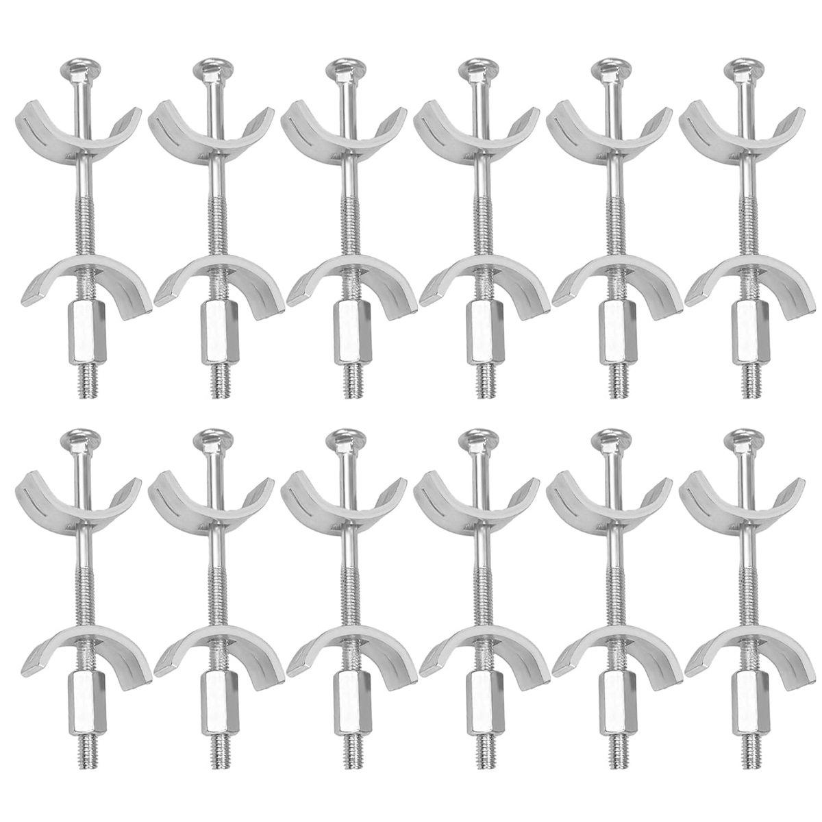 Set Mit 12 Verzinkten Massivholz-arbeitsplattenverbindern (100 Mm) - Tischplattenverbinder - Massivholz-möbelverbinder Für Küchenarbeitsplatten