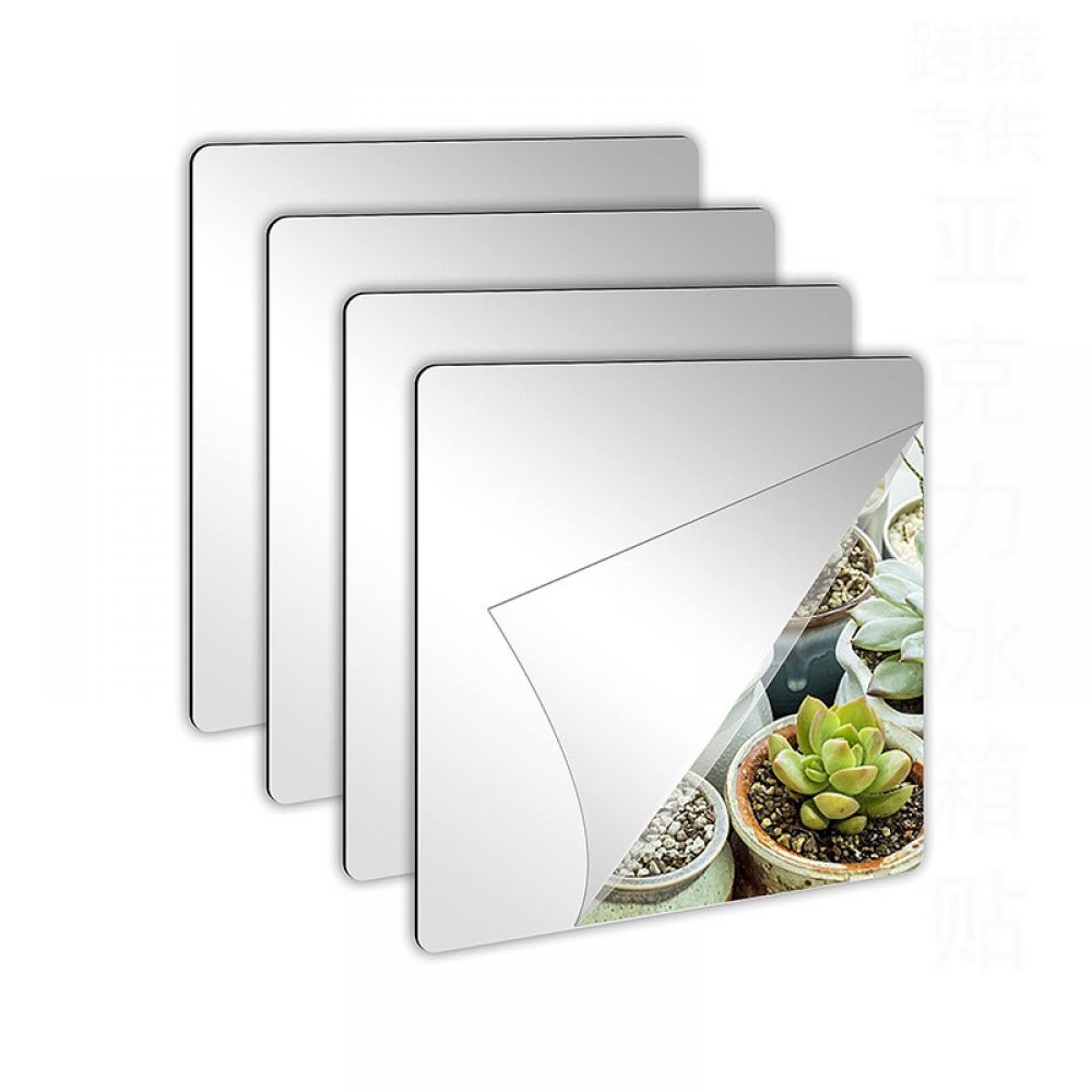 Rahmenloser, Selbstklebender, Flexibler Acrylspiegel Mit Kreuzkanten (wandmontage) – Ideal Für Schminktische, Umkleidekabinen Und Badezimmer (kein Bohren Erforderlich) – Anpassbar – 30,5