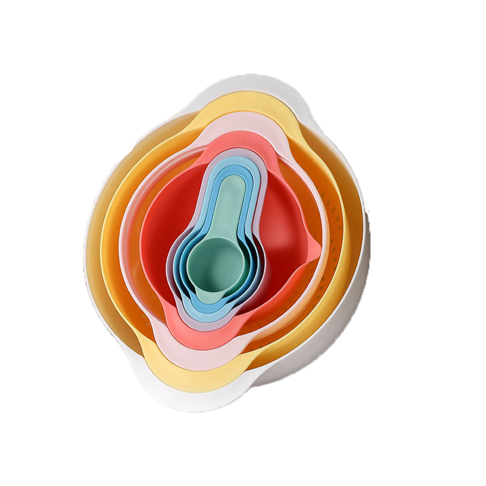 Multifunktionales Regenbogen-schüsselset (8-teilig) - Regenbogen-salatschüsselset (8-teilig)