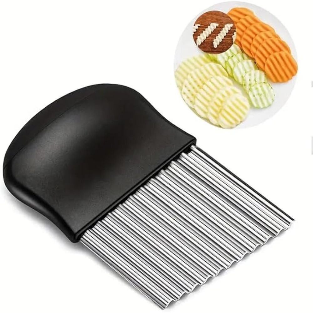 Pommes-schneider Mit Gewellter Klinge Aus Edelstahl - Pommes-schneider Mit Gewellter Klinge Aus Edelstahl