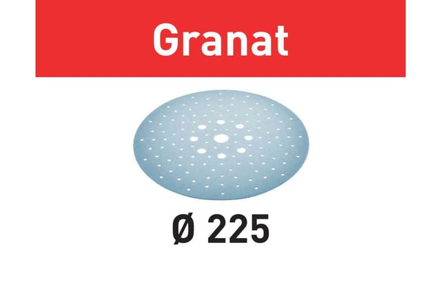 Granat-Schleifmittel für Planex-Schleifmaschine - Korn 220 D.225/128 - 25er Packung - 205662 - Festool