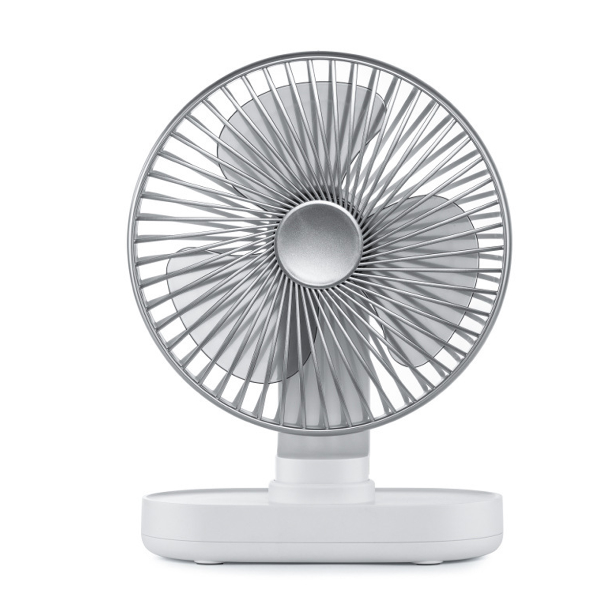 Leiser 16,5-cm-tischventilator Mit Automatischer Oszillation, 4 Geschwindigkeitsstufen, 4000-mah-akku, Bis Zu 20 Stunden Laufzeit, Modernes Design