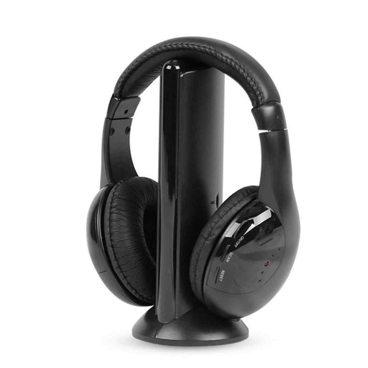5-in-1 Hi-fi-kopfhörer Mit Ukw-radio Für Pc, Computer Und Fernseher – Optimaler Tragekomfort Und Stabile Bluetooth-verbindung