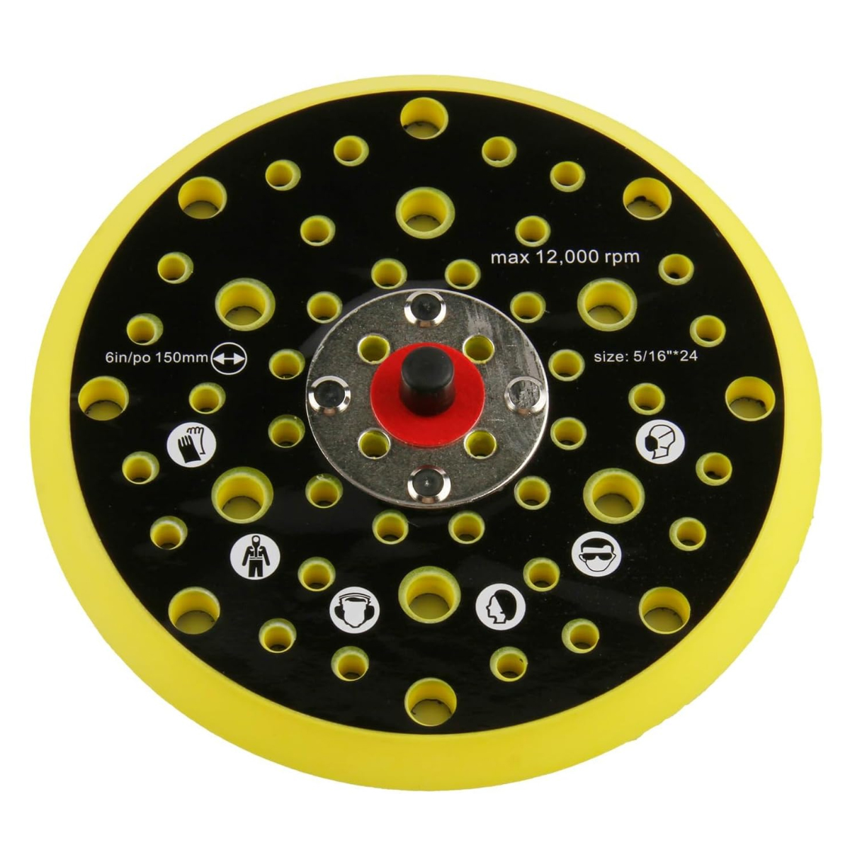 150-mm-schleifpad, 52 Löcher, 5/16-gewinde, Für Mirka Ceros Deros - 150-mm-schleifpad, 52 Löcher, 5/16-gewinde, Für Mirka Ceros Deros