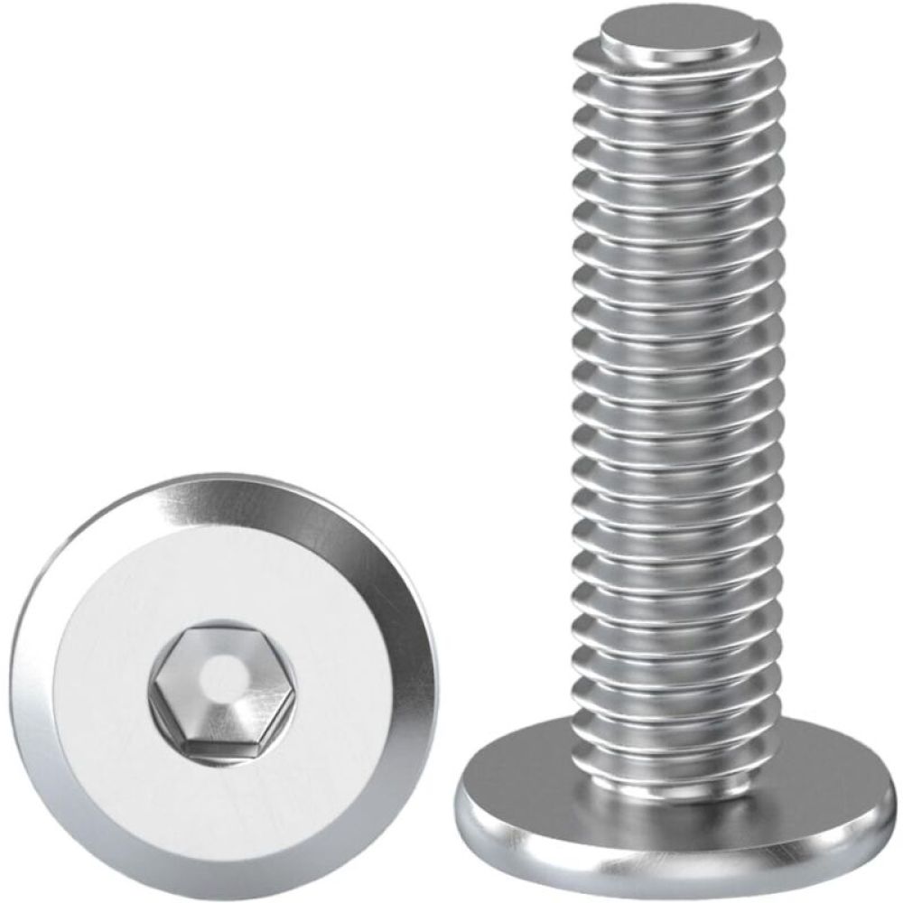 10 Stück Flachkopfschrauben Mit Innensechskant M8 X 25 Mm, Flachkopfschrauben Aus Edelstahl A2 V2a