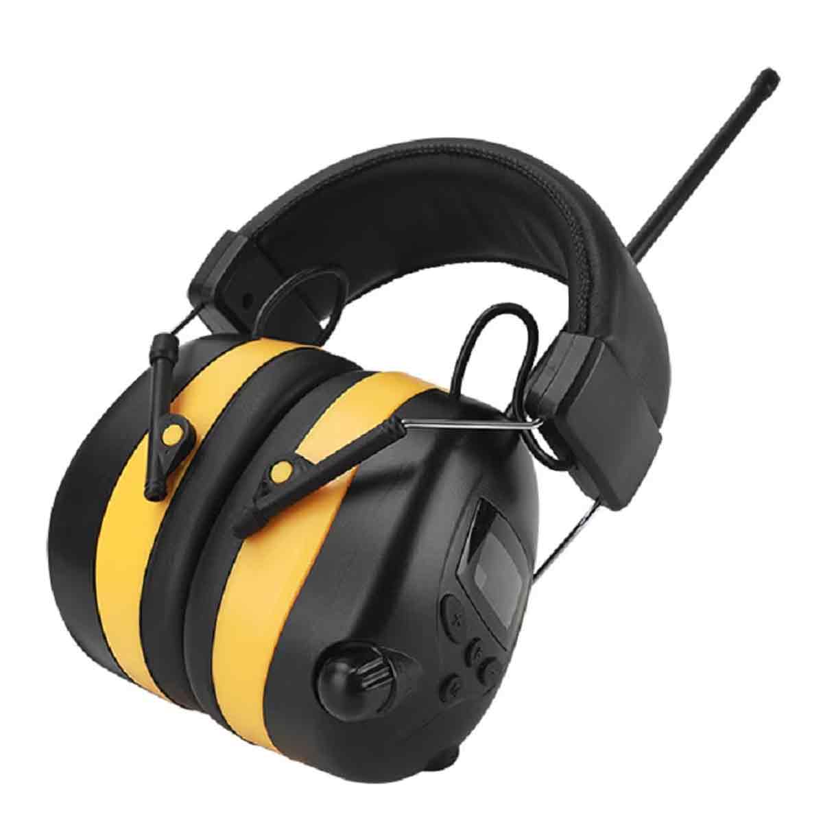 Am/fm-radio-kopfhörer Mit Digitalanzeige, 30 Db Am/fm-gehörschutz, Gehörschutz Beim Rasenmähen