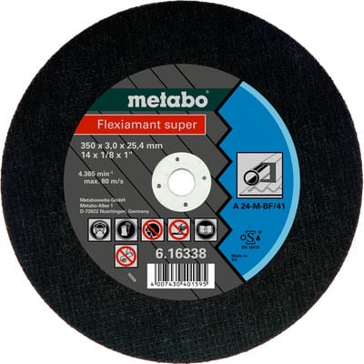 Metabo - Flexiamant super 400x3,0x25,4 Stahl, Trennscheibe, gerade Ausführung 10 Stk