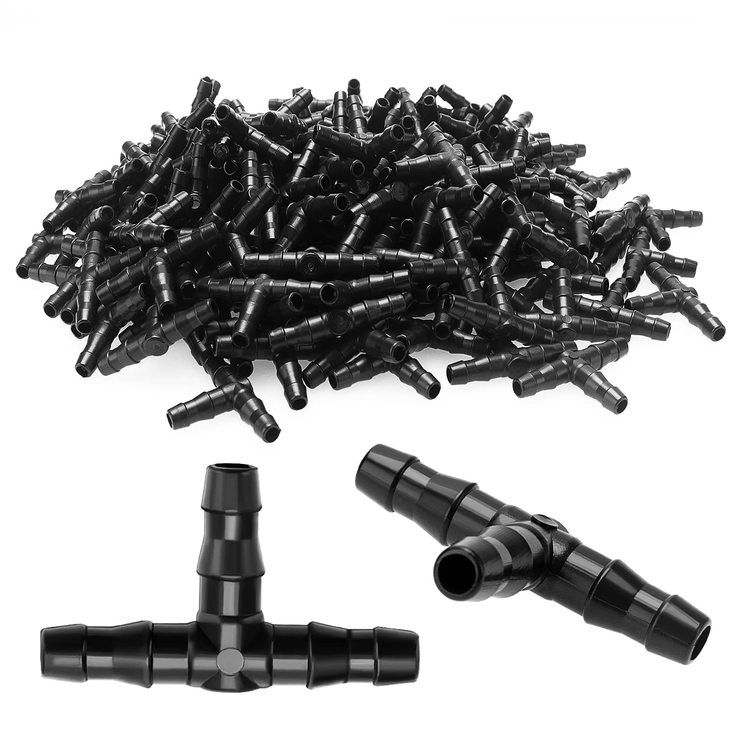 190 Kunststoff-t-stück 4/7 Mm Schlauchanschluss Für Gartenbewässerungsschläuche