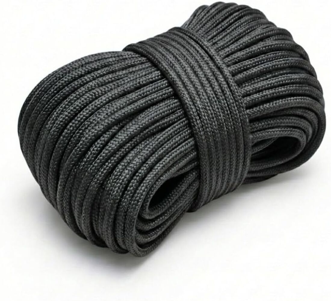 Stück 20 M Schwarzes Nylonseil - 1 Stück 20 M Schwarzes Nylonseil - 1 Stück 20 M Schwarzes Nylonseil - 1 Stück 20 M Schwarzes Nylonseil