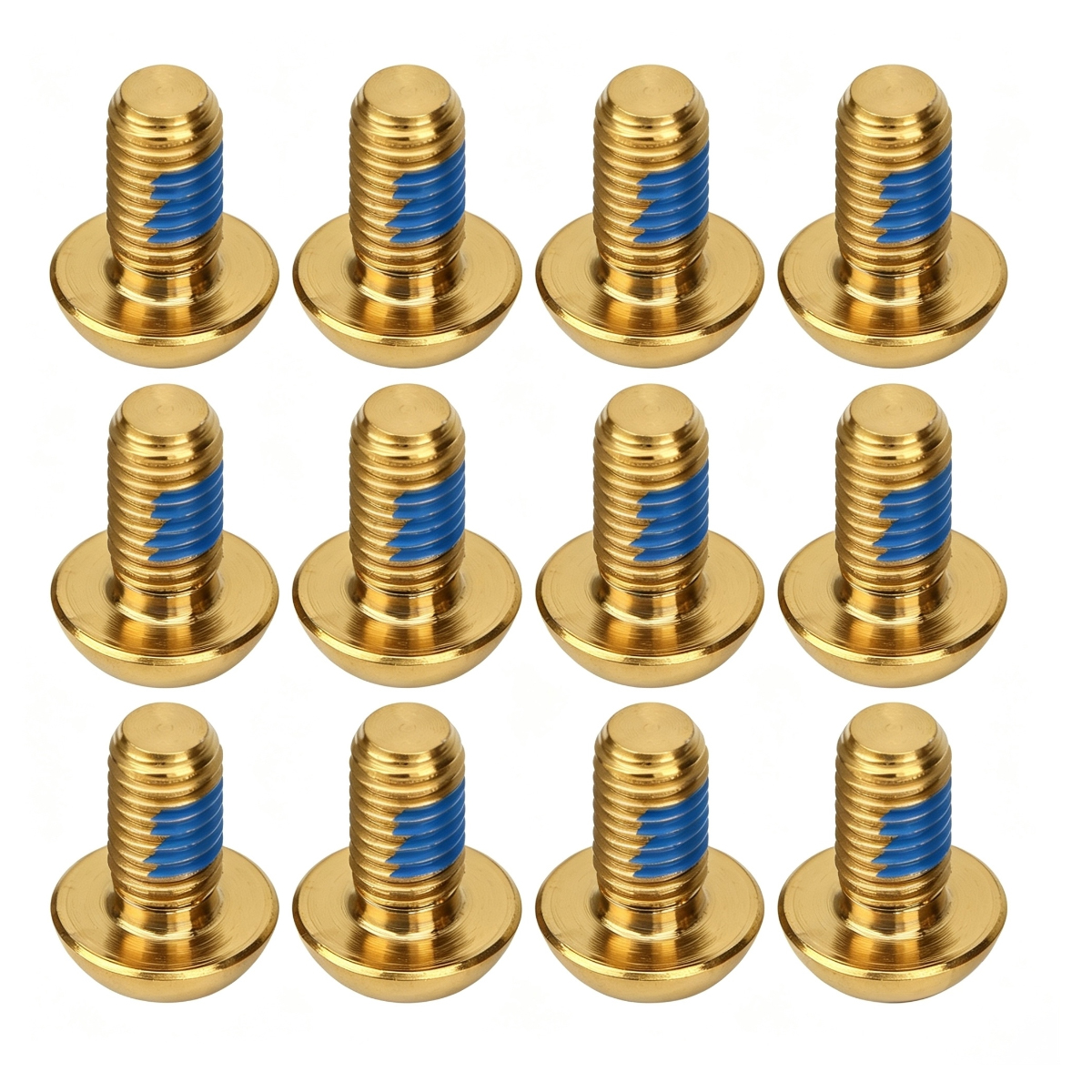 12 M5x10 Mm Titanschrauben Für Fahrradbremsscheiben, T25-schrauben, Goldfarben