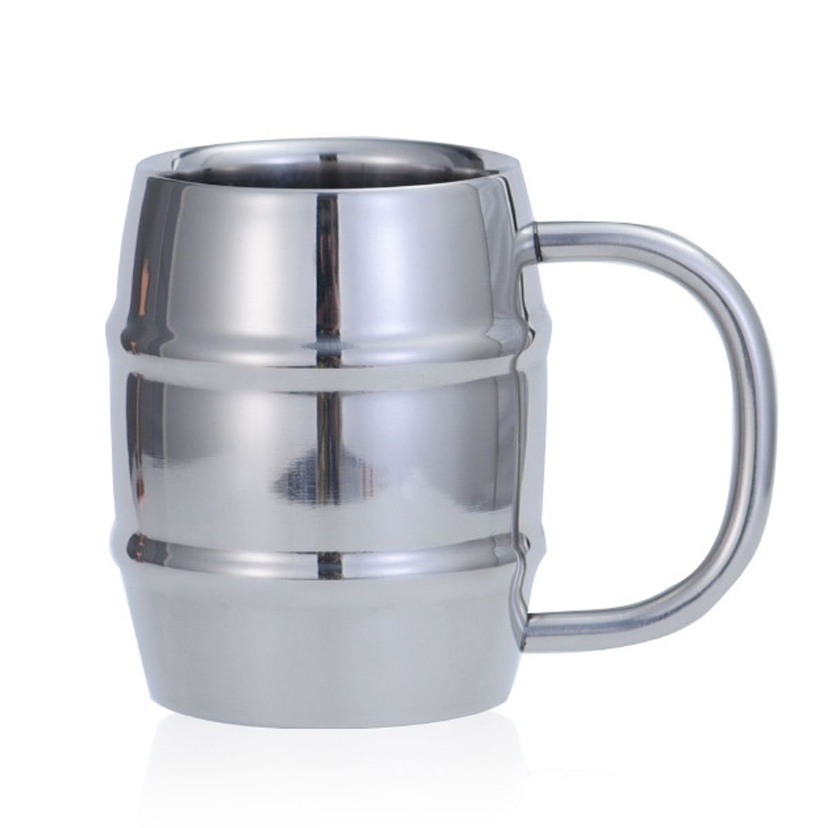 Zwei Tassen Aus Edelstahl Mit Zwei Stahlwänden – Teetasse, Kaffeetasse, Weintasse Und Weintasse, 420 Ml