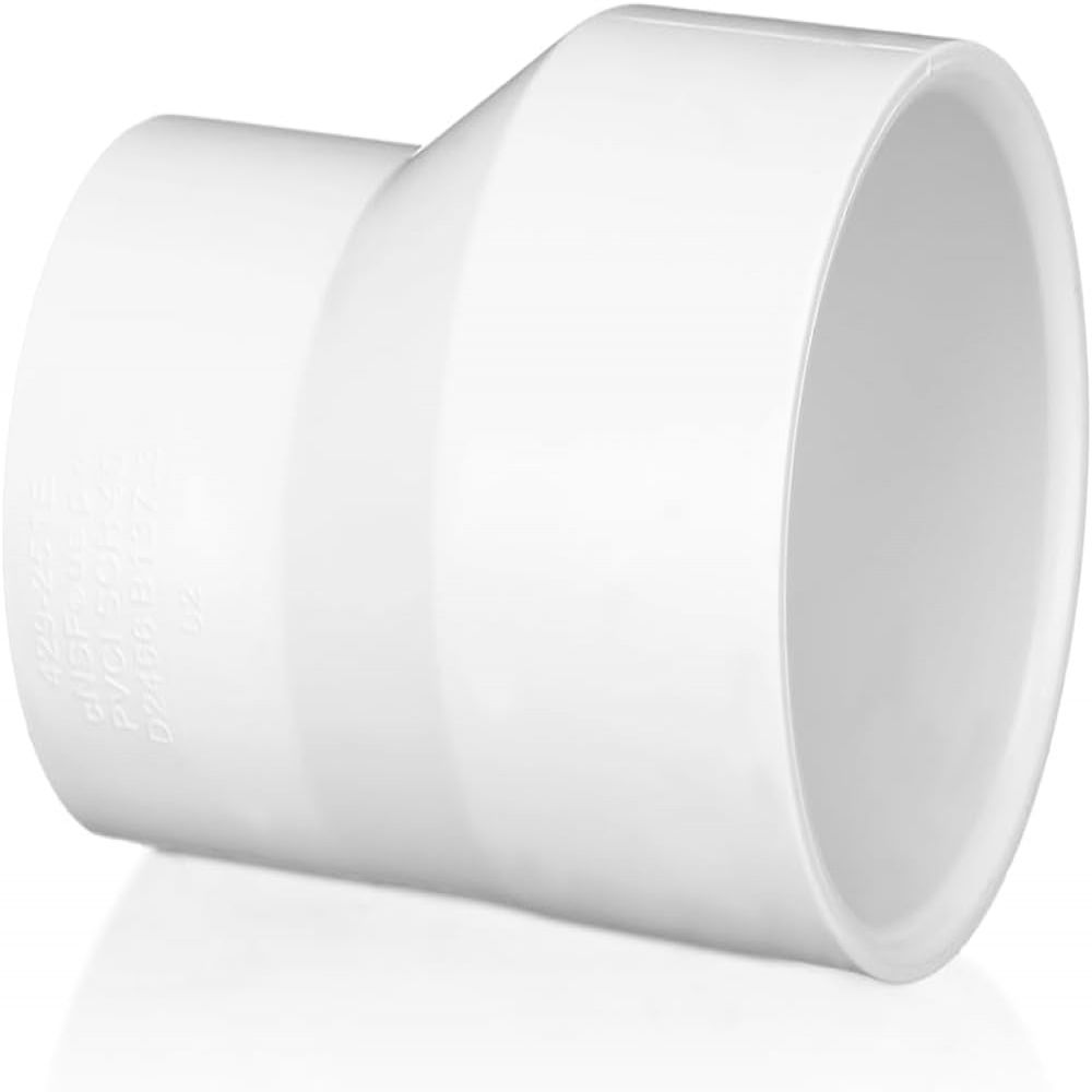 Exzentrisches Pvc-reduzierstück Ø 80/63 Mm Außengewinde/innengewinde Für Abwasserleitungen