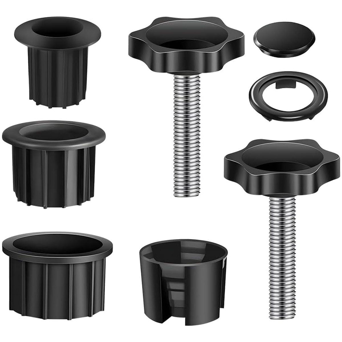 Reduzierring-set Für Sonnenschirmständer, Adapterteile Für Sonnenschirmständer, Reduzierstücke Für Balkon- Und Gartenschirme