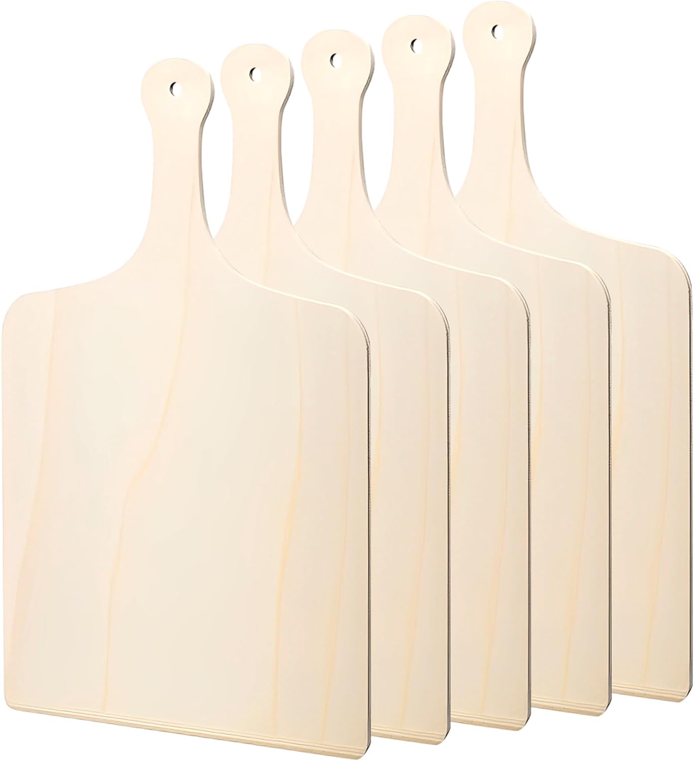 Set Mit 5 Pizzaschiebern Aus Holz, 16 X 30 Cm, Zum Backen Von Selbstgebackenem Brot Und Pizza